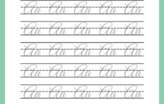 Free And Customizable Cursive Templates | Canva with Printable Free Cursive Writing Worksheets