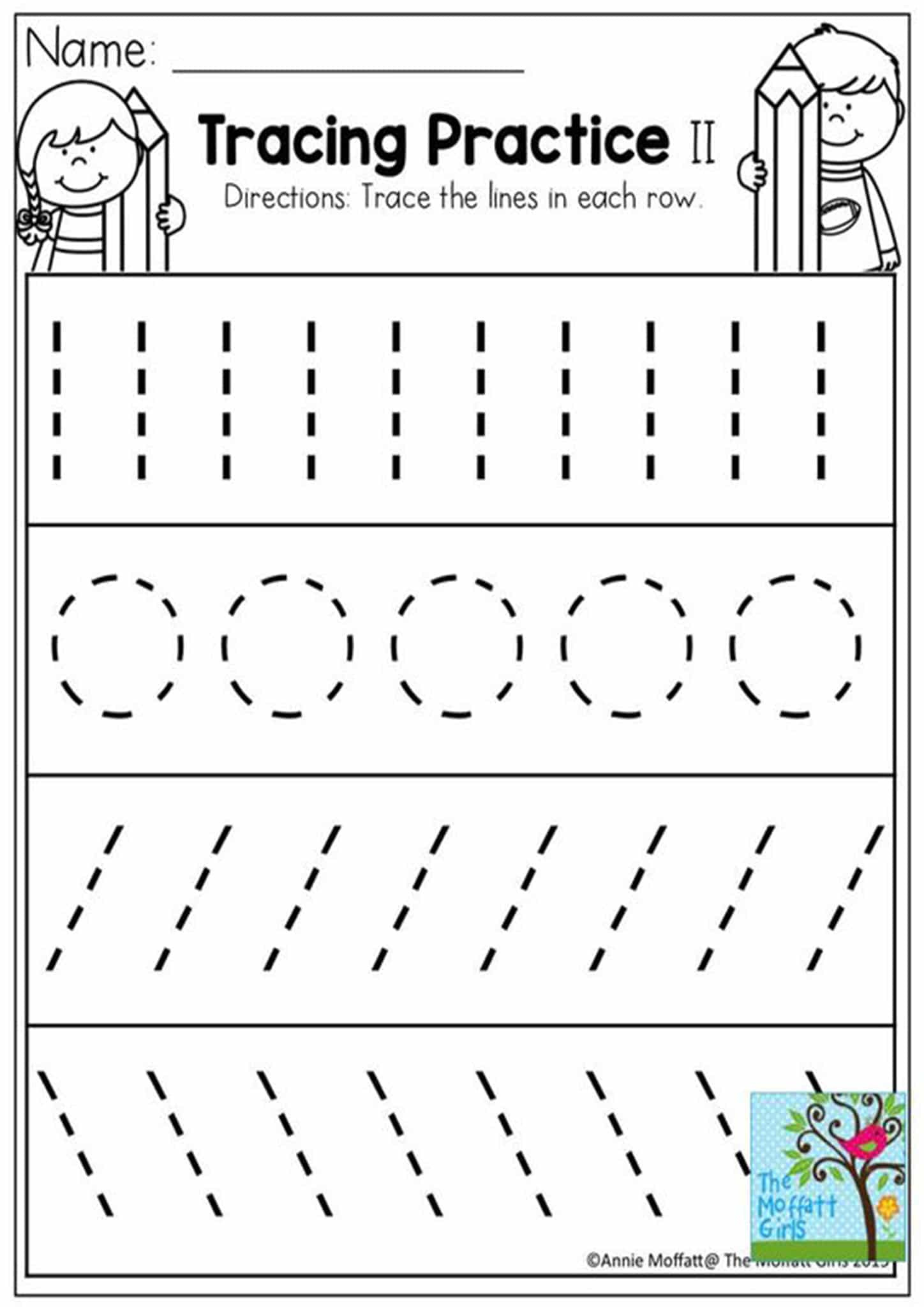 Free And Easy To Print Tracing Lines Worksheets - Tulamama in Free Printable Tracing Lines Worksheets