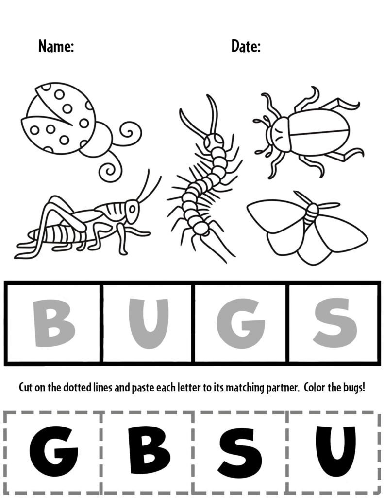 Free And Fun Bug Activities For Preschool! ⋆ The Hollydog Blog regarding Free Printable Bug Worksheets
