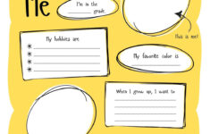 Free And Printable All About Me Worksheet Templates | Canva with All About Me Worksheets Printable Free