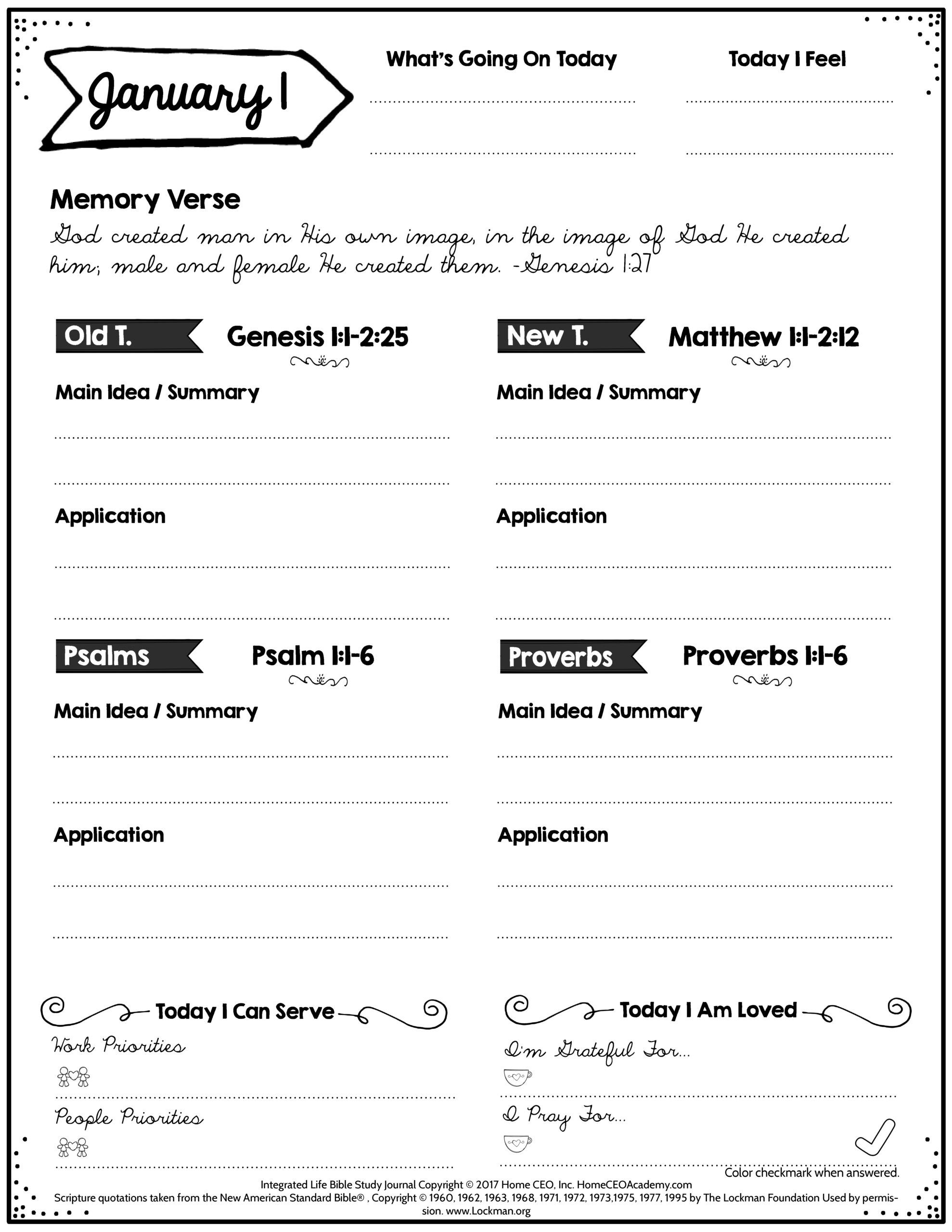 Free Bible Study Printables intended for Free Printable Bible Study Worksheets