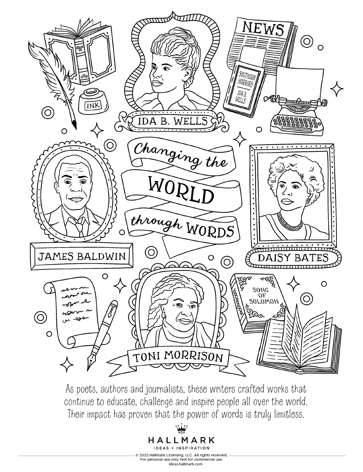 Free Black History Month Coloring Pages To Celebrate With The pertaining to Free Printable Black History Month Worksheets