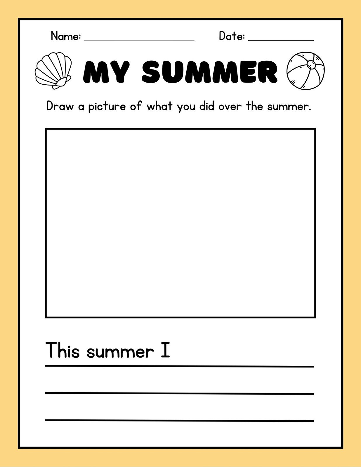 Free Custom 1St Grade Writing Worksheet Templates | Canva in Free Printable Writing Worksheets For 1st Graders