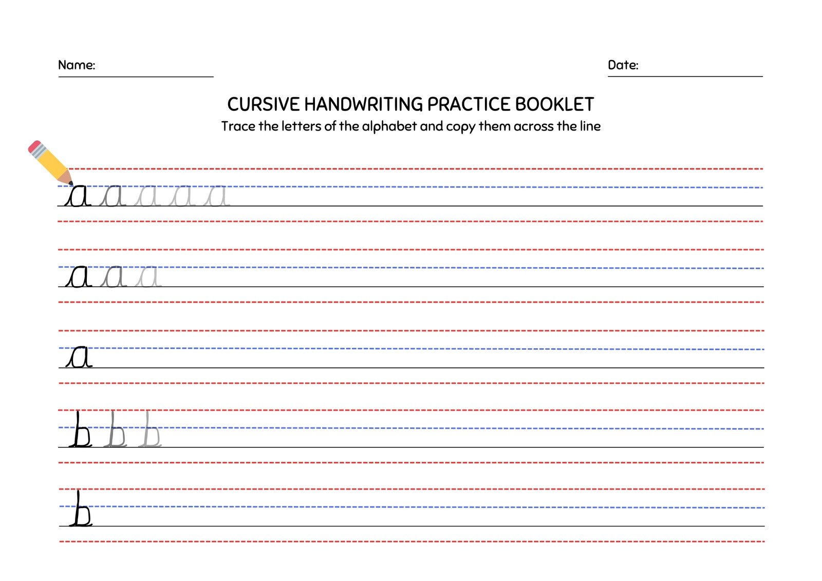 Free Custom Printable Handwriting Worksheet Templates | Canva for Free Printable Handwriting Worksheets For Kids