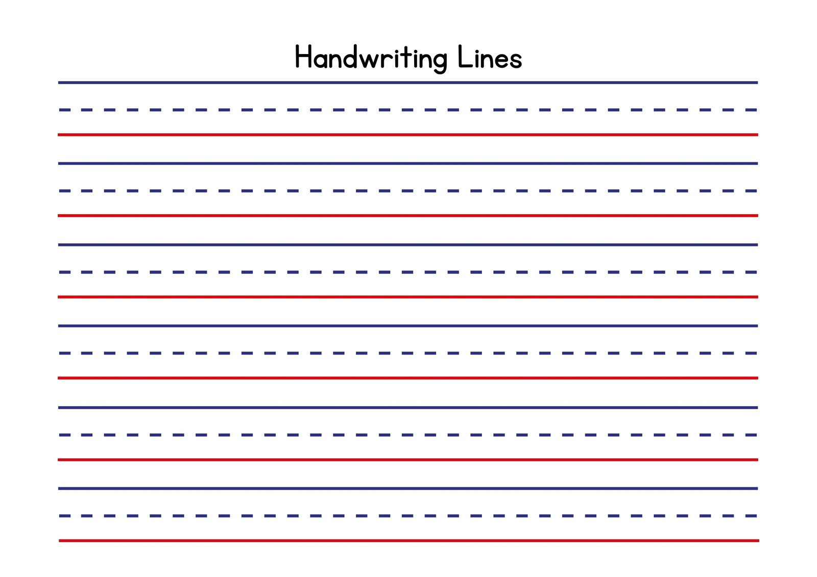 Free Custom Printable Handwriting Worksheet Templates | Canva inside Free Printable Handwriting Worksheets