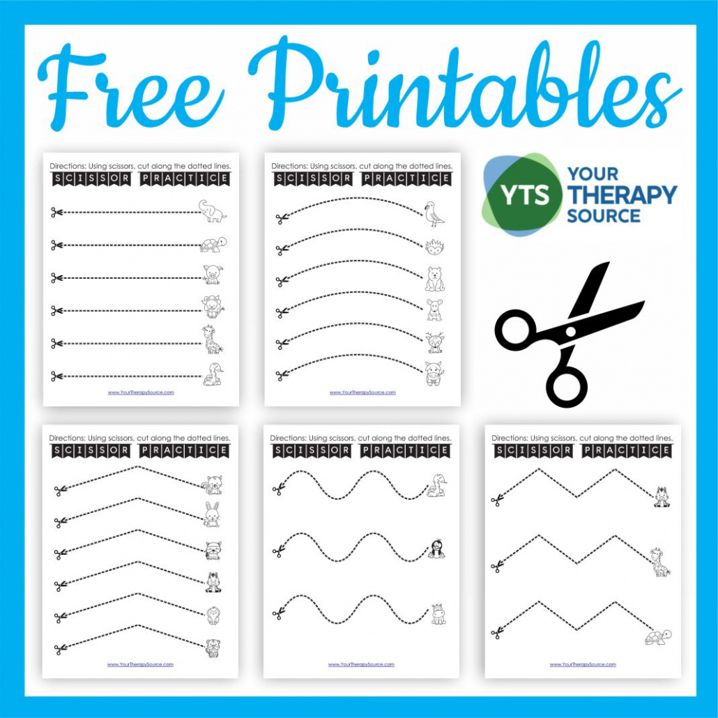 Free Cutting Worksheets For Fine Motor Skills - Your Therapy Source inside Free Printable Cutting Worksheets For Preschoolers