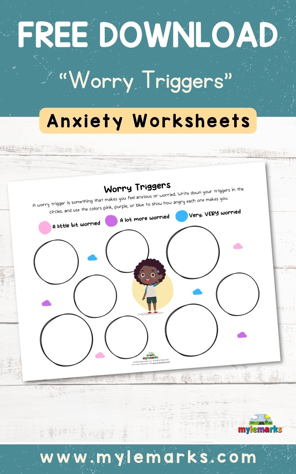 Free Downloads for Free Printable Anxiety Worksheets
