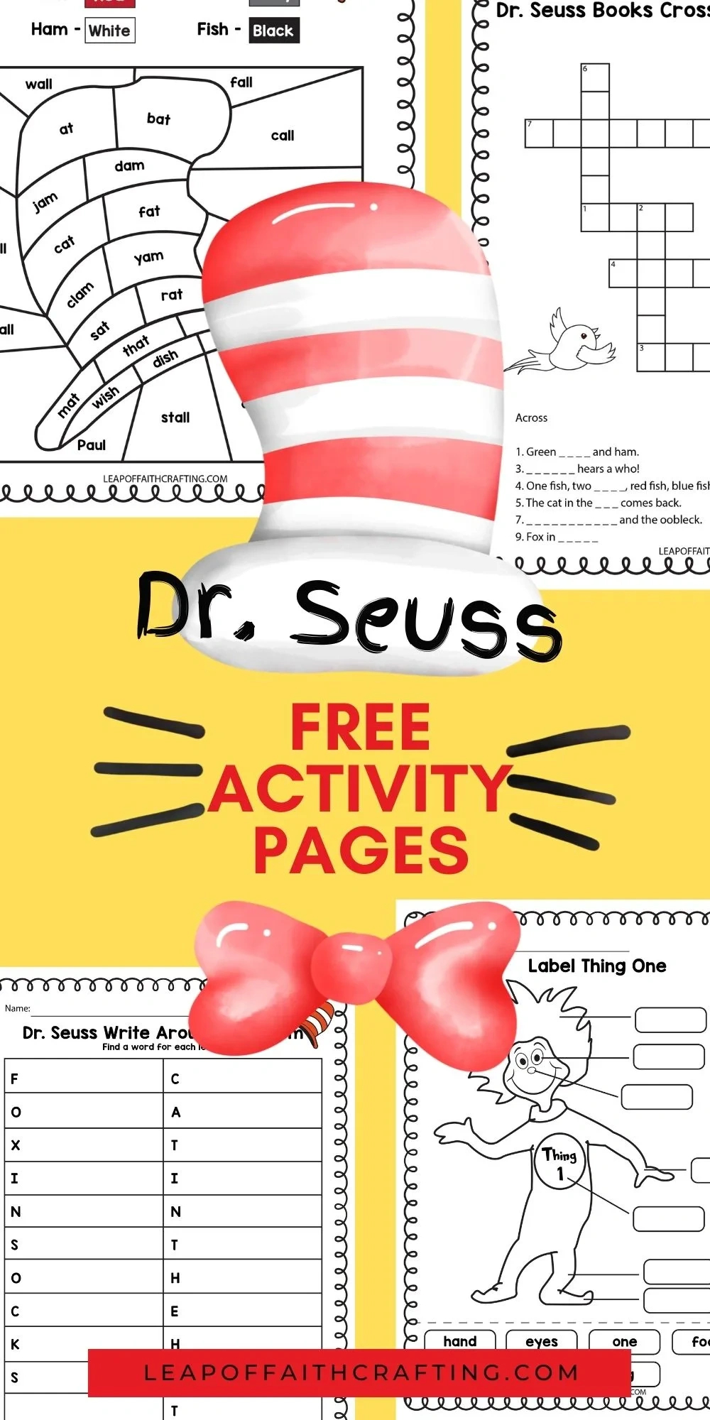 Free Dr. Seuss Worksheets And Printables For Kids! - Leap Of Faith with regard to Dr Seuss Worksheets Free Printable
