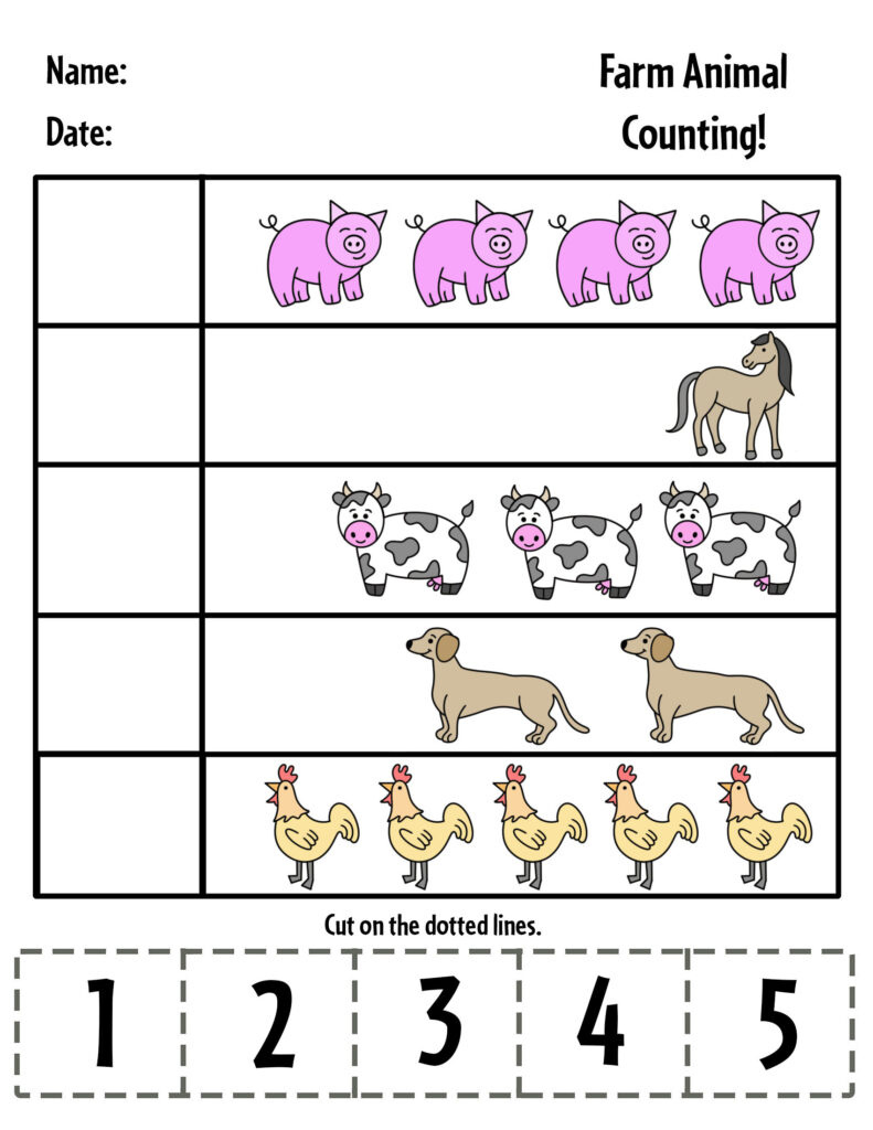 Free Farm Worksheets For Preschool! ⋆ The Hollydog Blog throughout Free Printable Farm Worksheets For Preschoolers