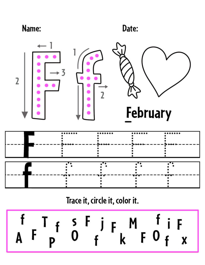 Free February Worksheets For Preschool! ⋆ The Hollydog Blog for Free Printable February Worksheets