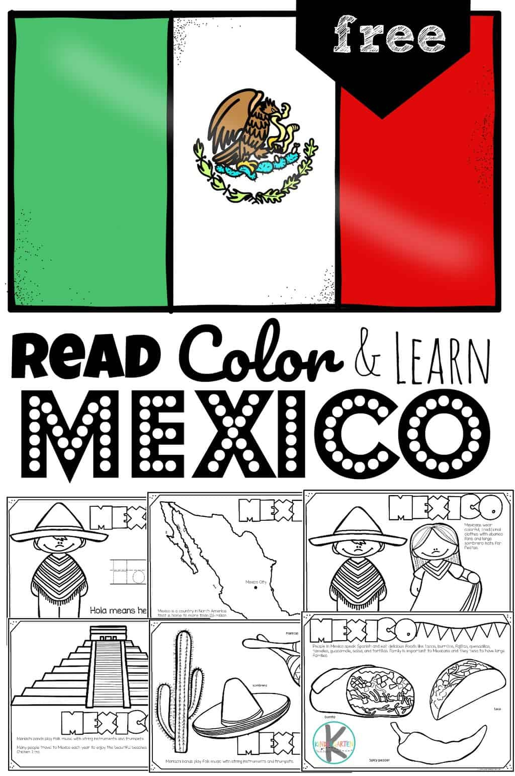 Free Free Printable Mexico Coloring Pages - Read, Color, And Learn regarding Free Printable Mexico Worksheets