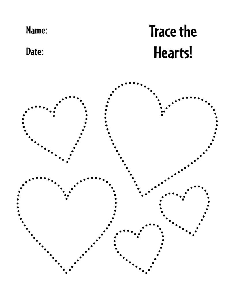 Free Heart Worksheets For Preschool! ⋆ The Hollydog Blog in Free Printable Heart Shape Worksheets