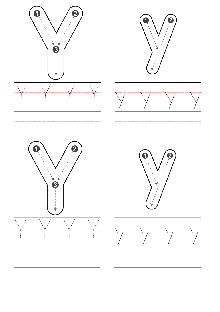 Free Kindergarten Letter Y Worksheets Printable Pdf pertaining to Letter Y Free Printable Worksheets