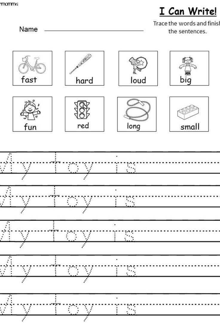 Free Kindergarten Sentence Writing Worksheet pertaining to Free Printable Writing Worksheets For Kindergarten
