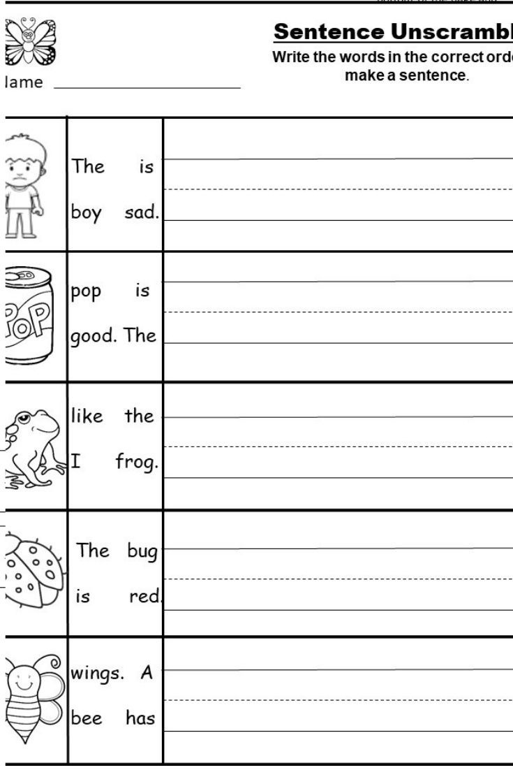 Free Kindergarten Writing Printable - Kindermomma regarding Free Printable Kindergarten Writing Worksheets