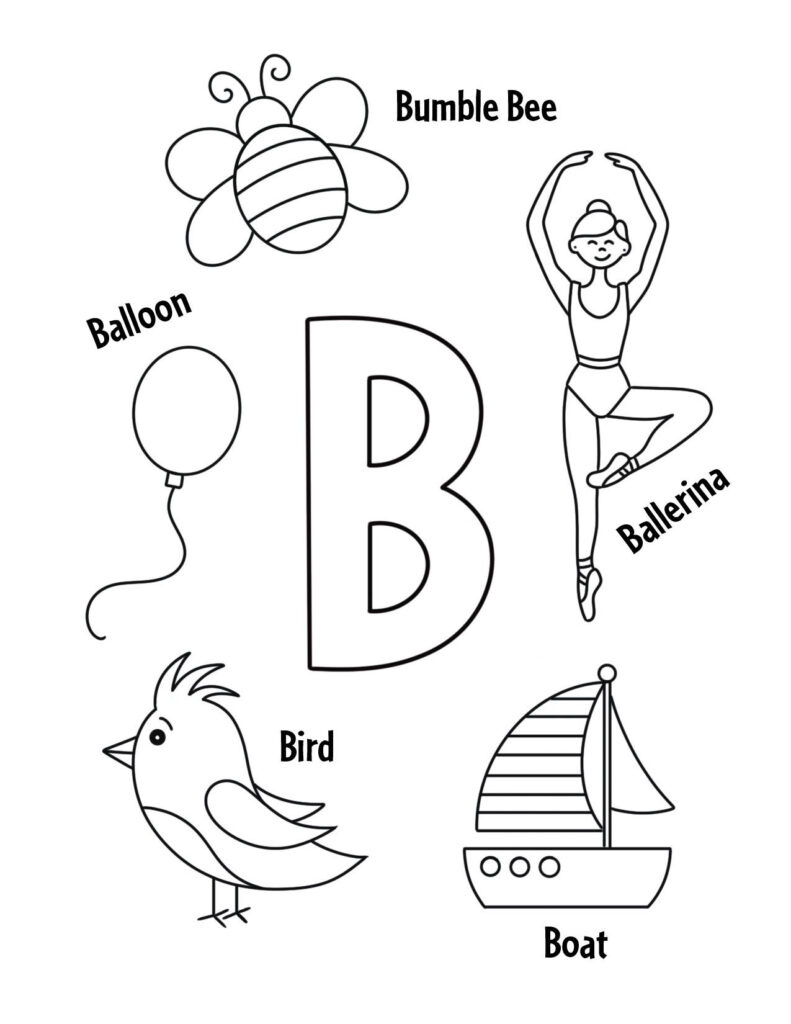 Free Letter B Worksheets For Preschool! ⋆ The Hollydog Blog pertaining to Letter B Free Printable Worksheets
