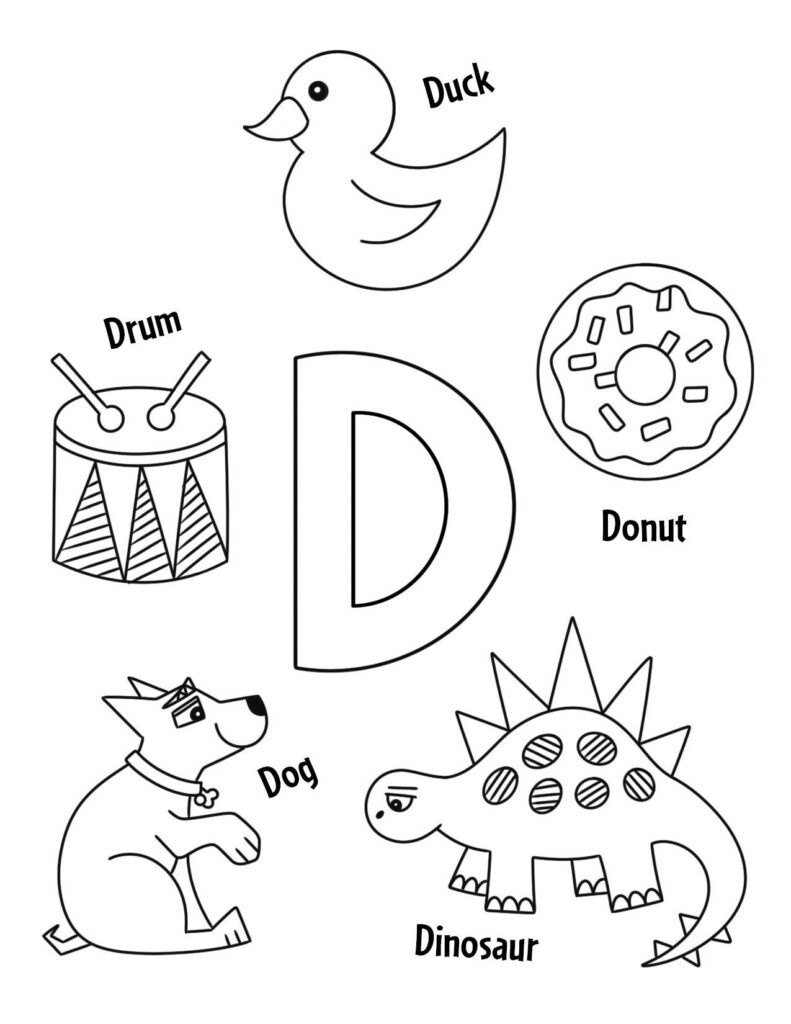 Free Letter D Worksheets For Preschool! ⋆ The Hollydog Blog inside Free Printable Letter D Worksheets