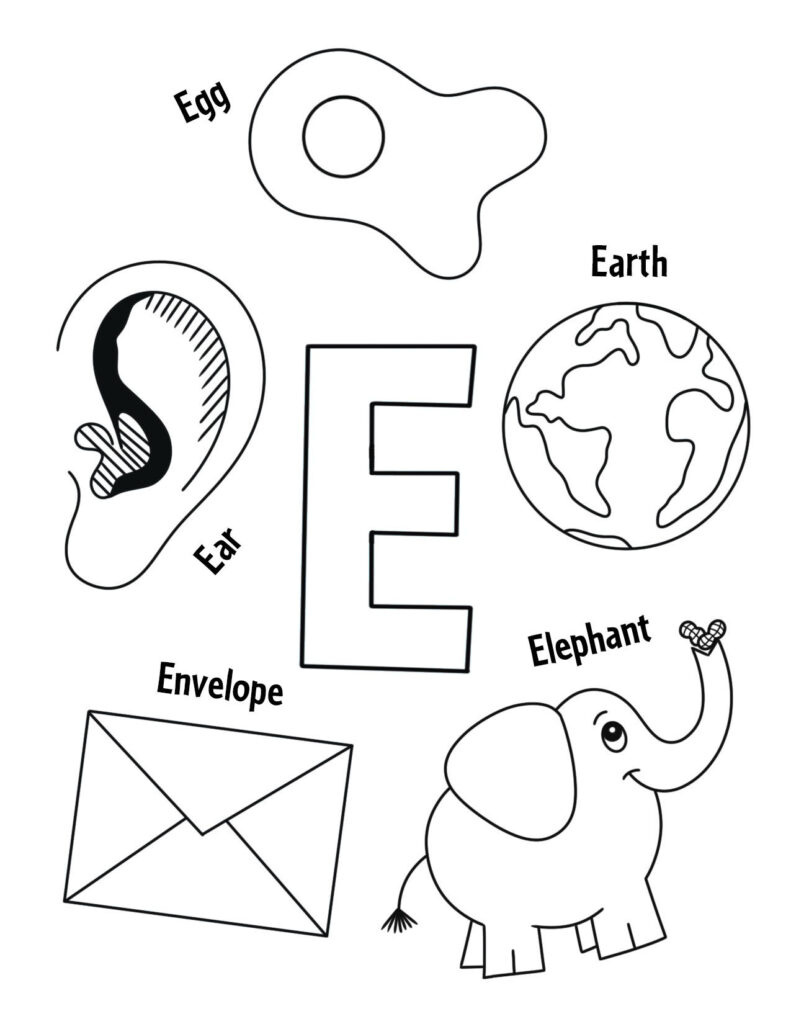 Free Letter E Worksheets For Preschool! ⋆ The Hollydog Blog with Free Printable Letter E Worksheets For Preschoolers
