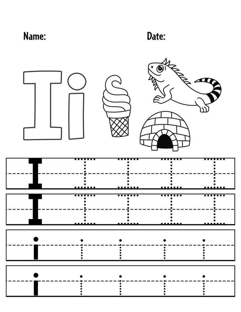 Free Letter I Worksheets For Preschool! ⋆ The Hollydog Blog regarding Free Printable Letter I Worksheets For Preschoolers