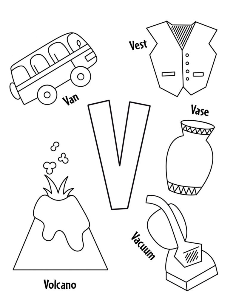 Free Letter V Worksheets For Preschool ⋆ The Hollydog Blog for Letter V Free Printable Worksheets