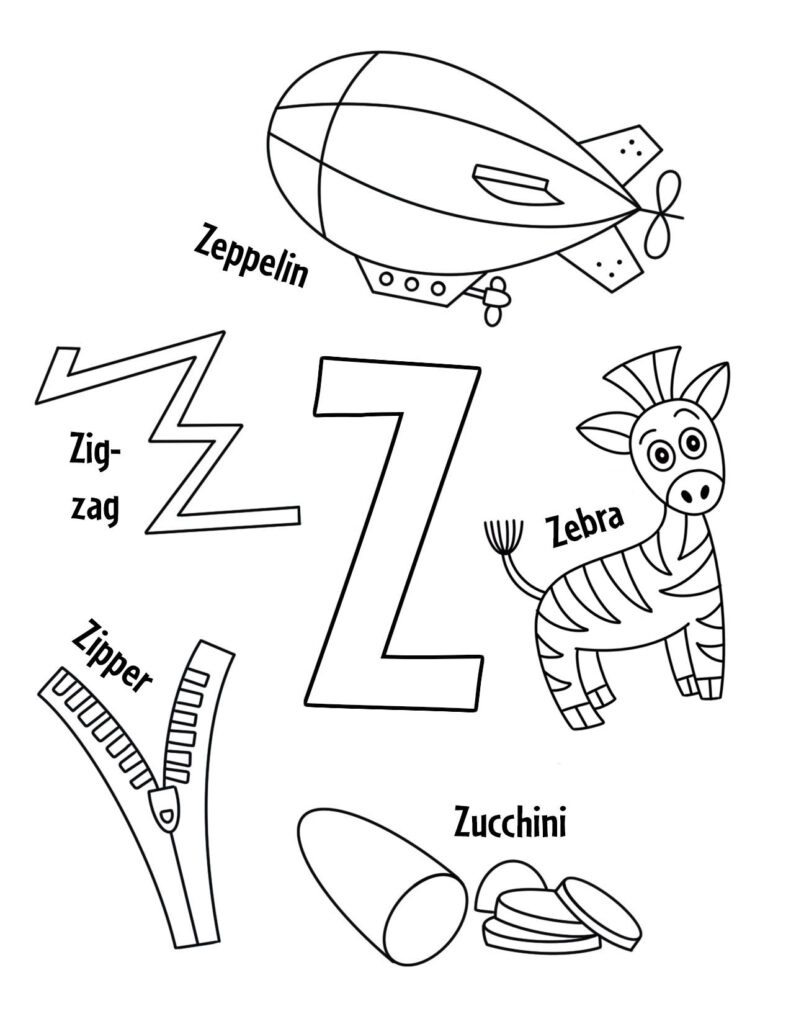 Free Letter Z Worksheets For Preschool! ⋆ The Hollydog Blog intended for Free Printable Letter Z Worksheets For Preschool