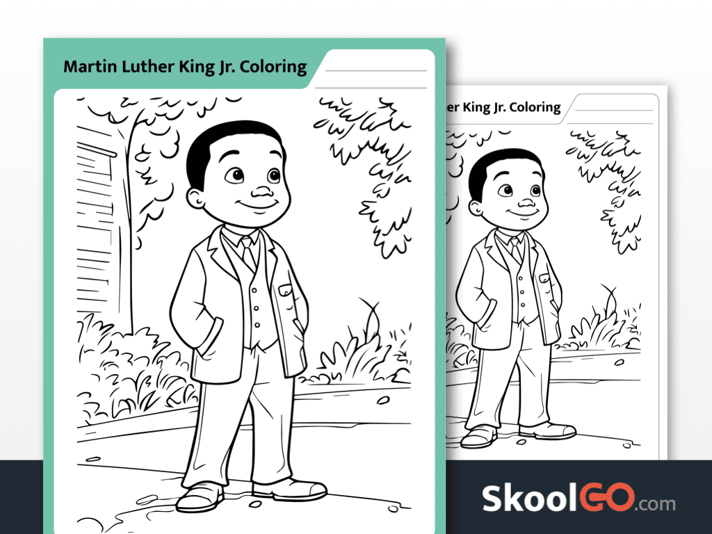 Free Martin Luther King Jr. Coloring Page For Kids for Free Printable Martin Luther King Jr Worksheets For Kindergarten