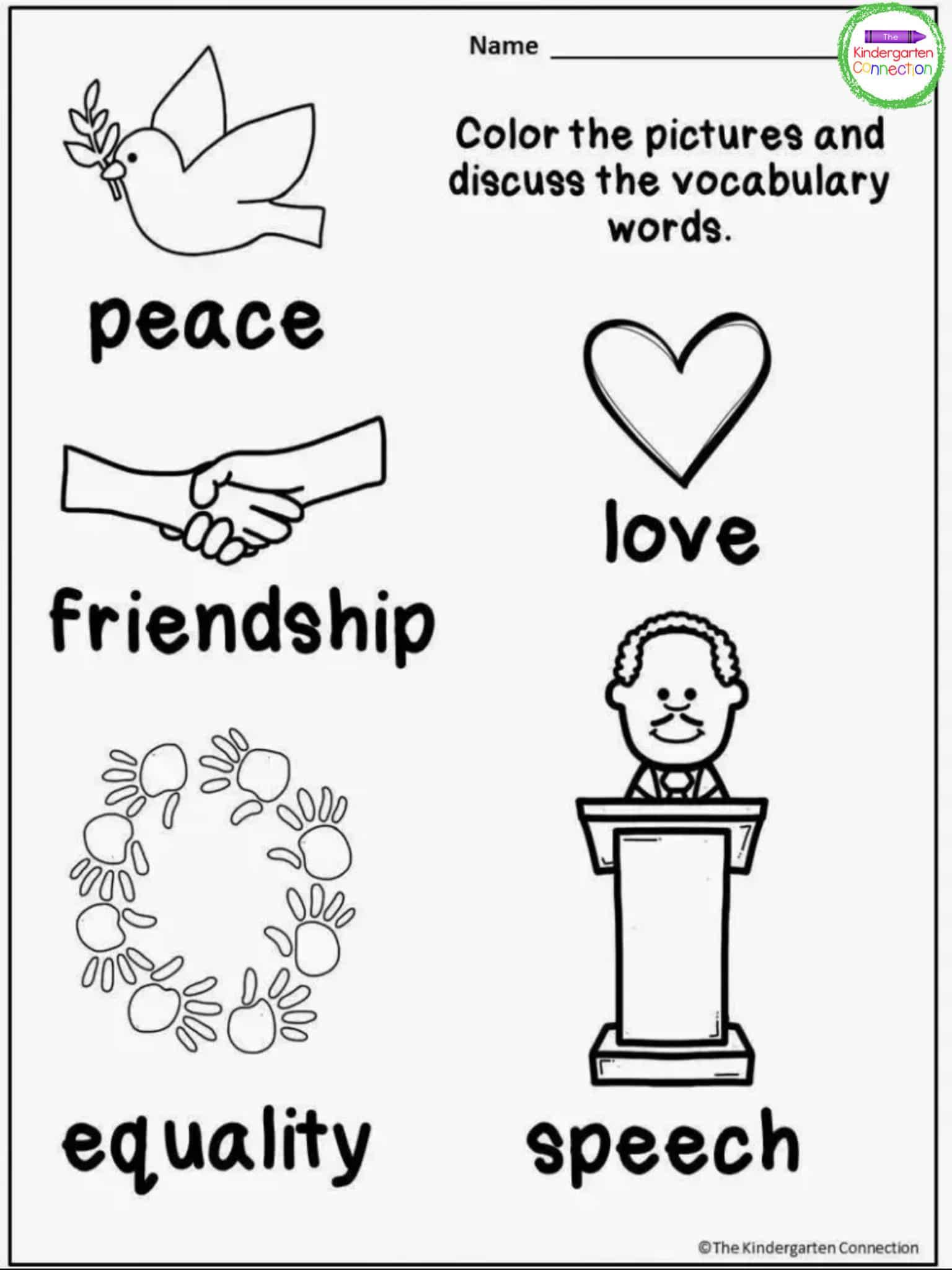 Free Martin Luther King, Jr. Printables And Read Alouds For throughout Free Printable Martin Luther King Jr Worksheets For Kindergarten
