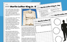 Free Martin Luther King Jr. Worksheets throughout Free Printable Martin Luther King Worksheets