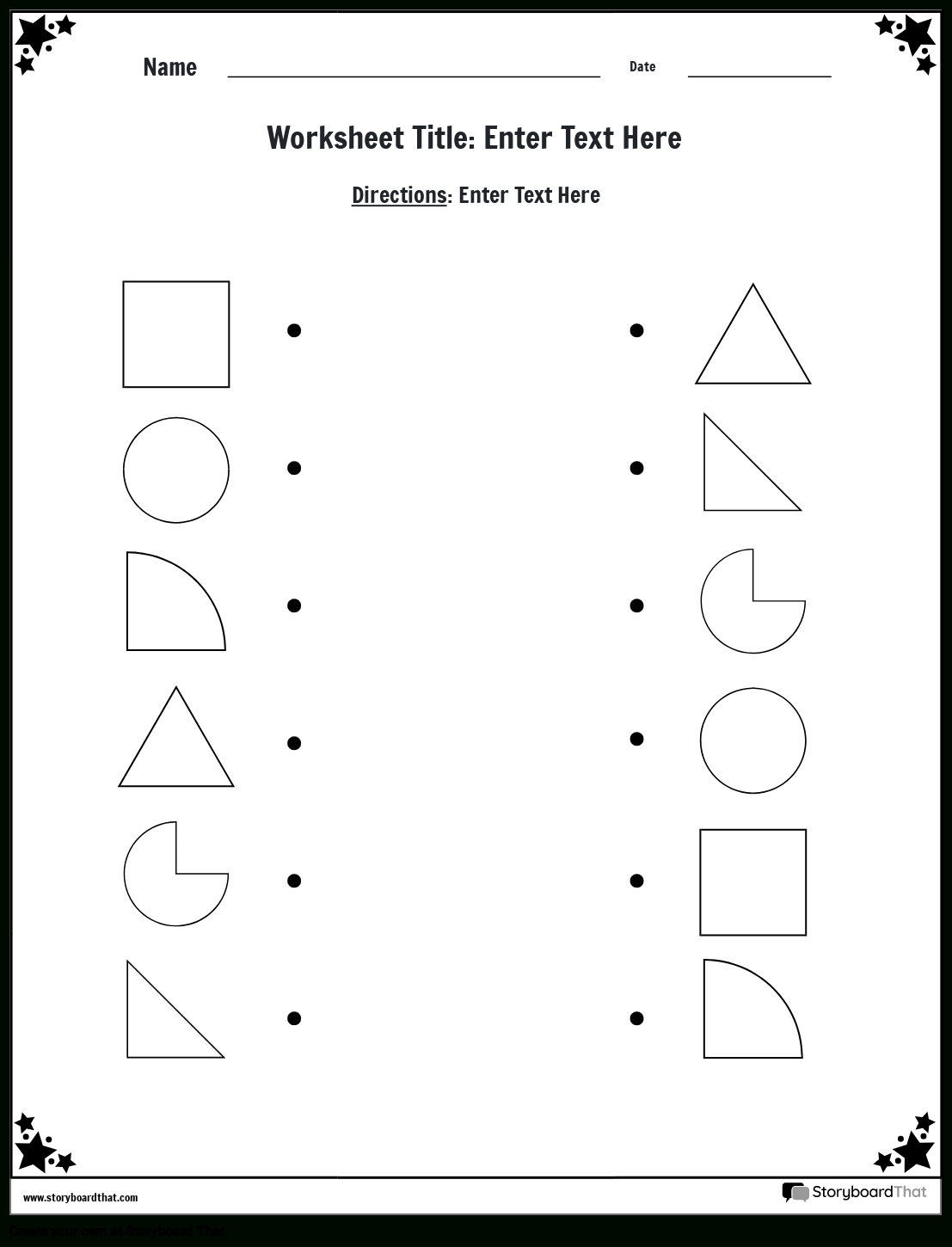 Free Matching Shapes Worksheetsstoryboard That for Free Printable Matching Shapes Worksheets