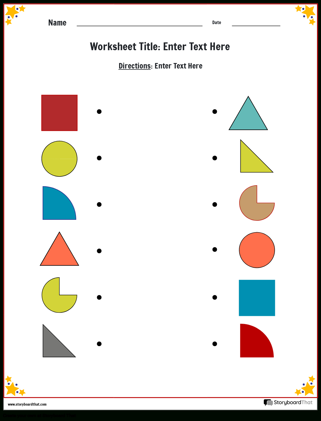 Free Matching Shapes Worksheetsstoryboard That intended for Free Printable Shapes and Colors Worksheets
