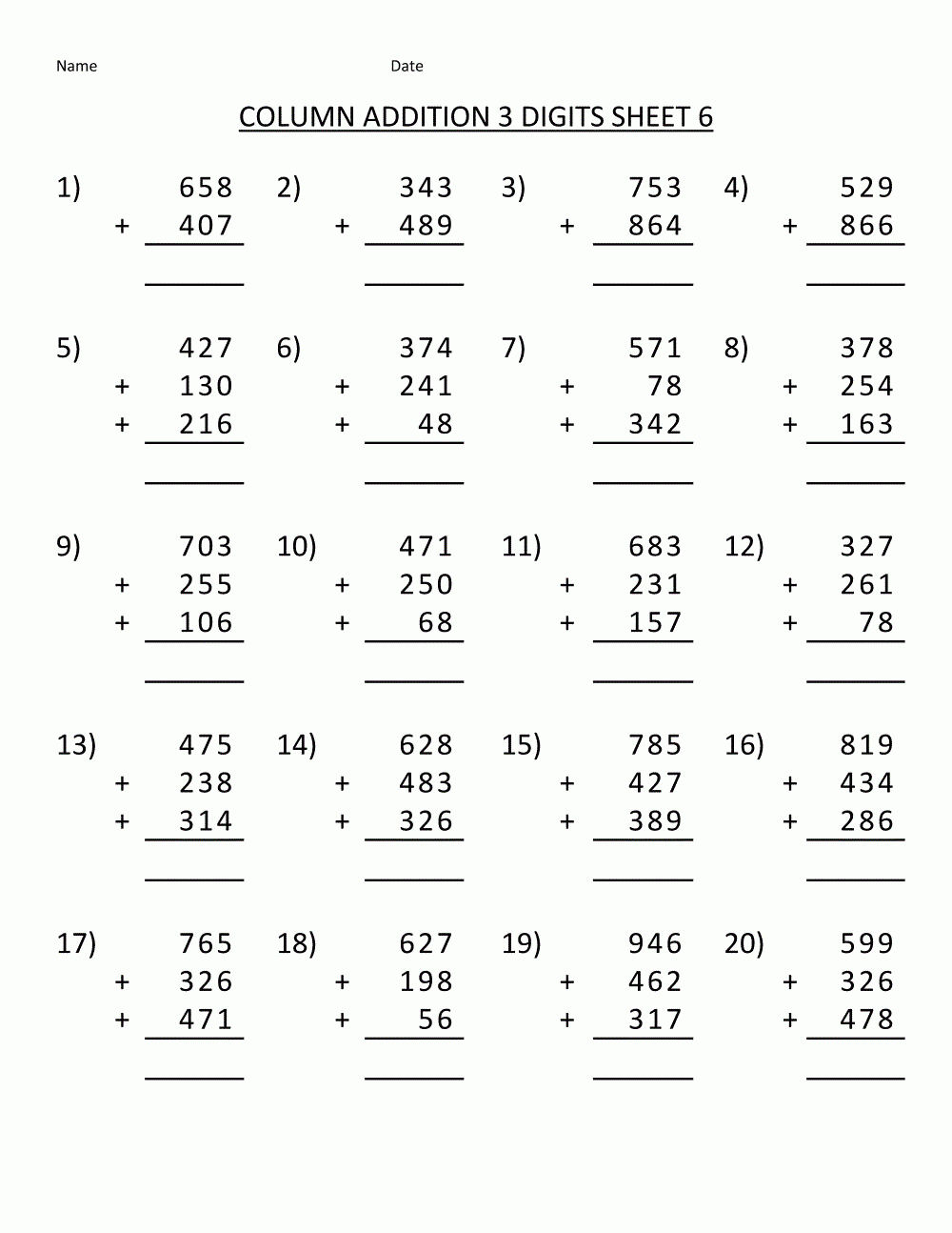 Free Math Printables throughout Free and Printable Math Worksheets