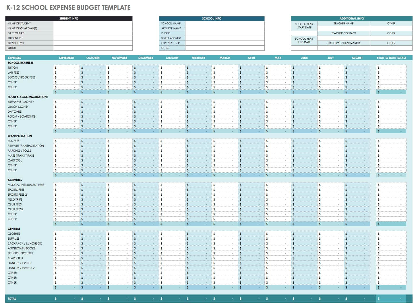 Free Monthly Budget Templates regarding Single Person Free Printable Monthly Budget Worksheets