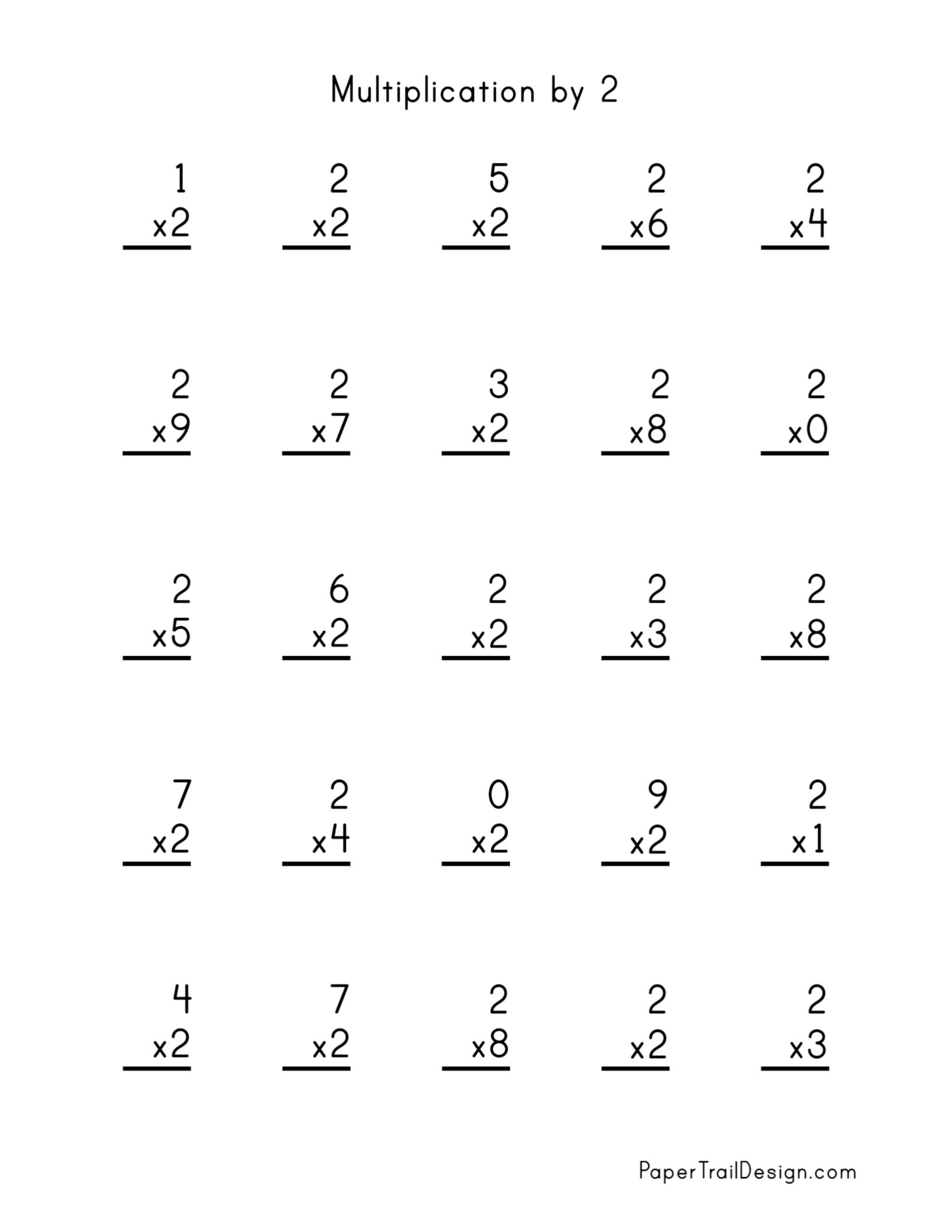 Free Multiplication Worksheets 1-12 - Paper Trail Design within Free Printable Multiplication Worksheets 1 12