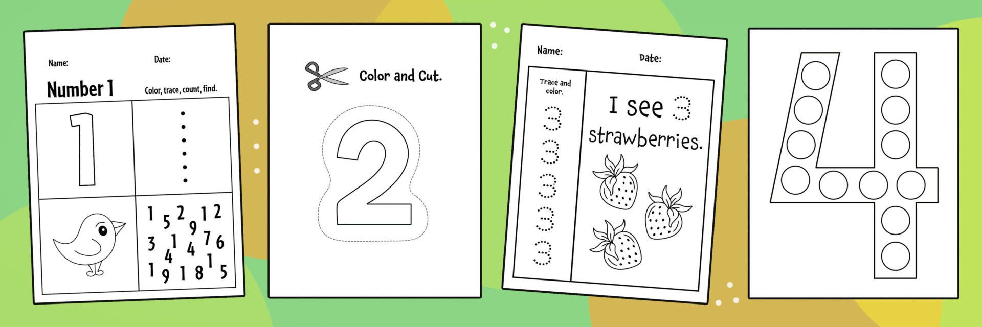 Free Number Worksheets For Preschool ⋆ The Hollydog Blog intended for Free Printable Number Worksheets Preschool