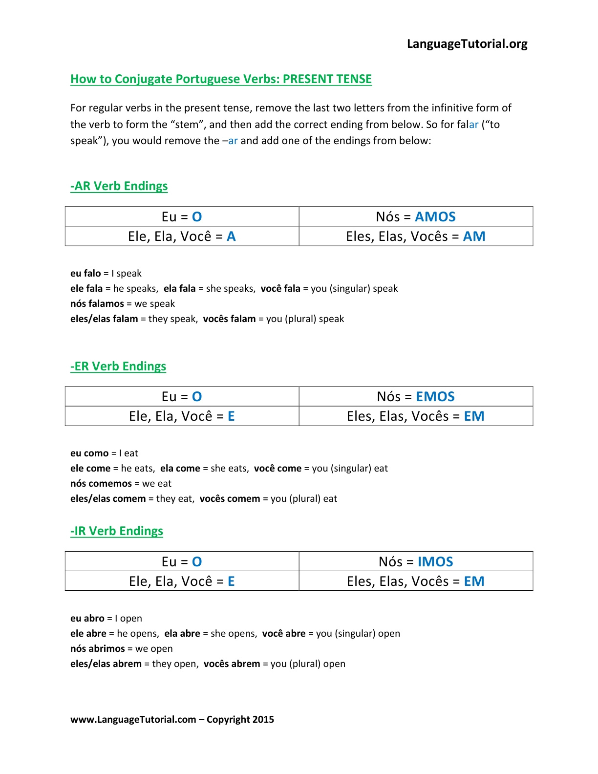 Free Portuguese Worksheets - Online &amp;amp; Printable intended for Free Printable Brazilian Portuguese Worksheets