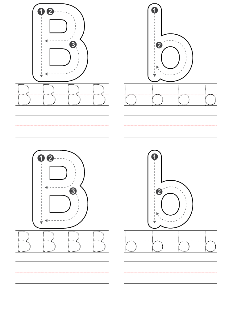 Free Preschool Letter B Worksheets Printable Pdf intended for Letter B Worksheets Free Printable