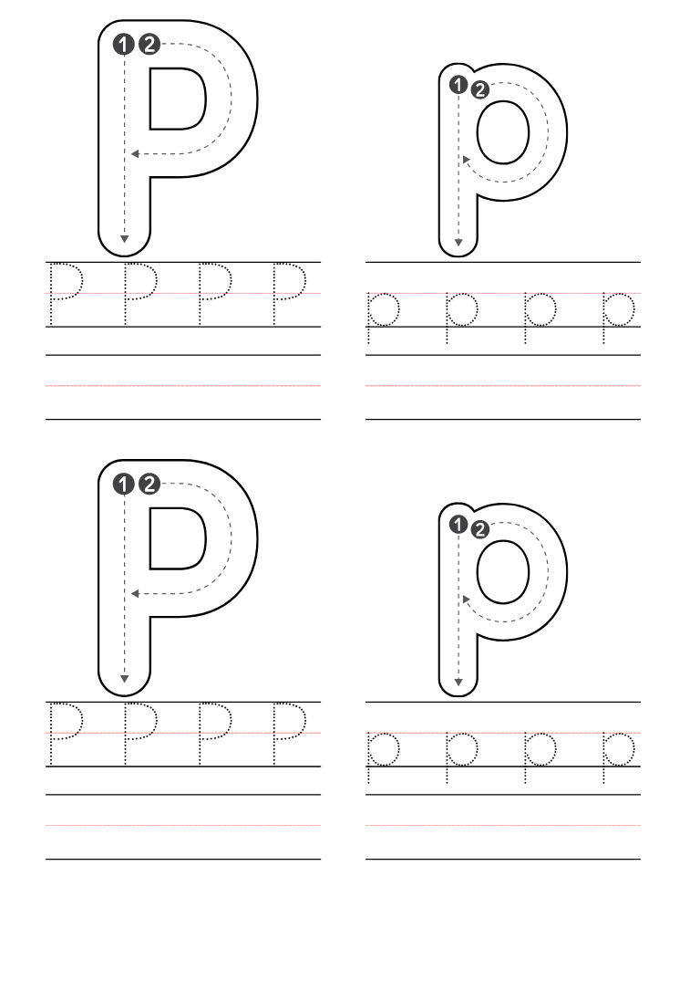 Free Preschool Letter P Worksheets Printable Pdf within Free Printable Letter P Worksheets