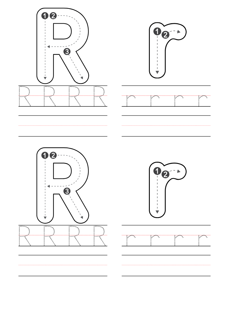 Free Preschool Letter R Worksheets Printable Pdf pertaining to Free Printable Preschool Letter Worksheets