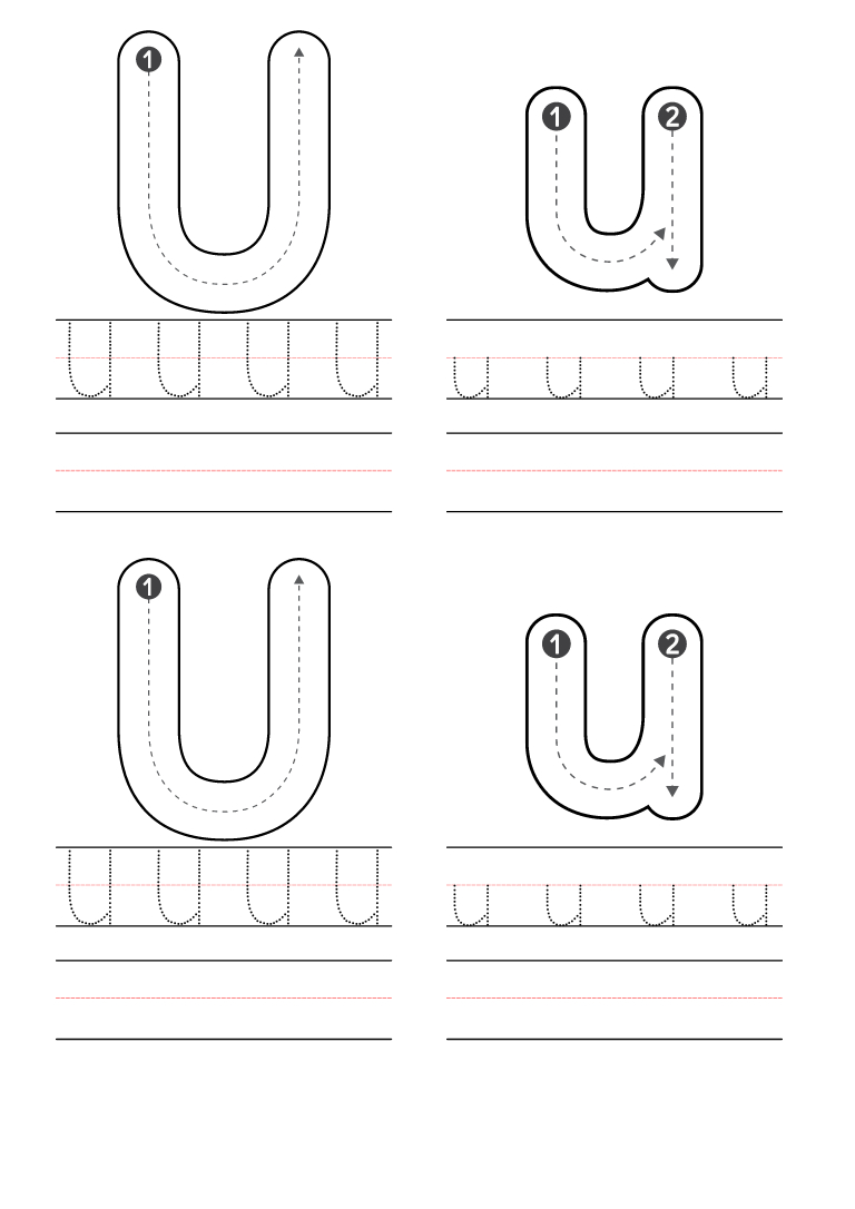 Free Preschool Letter U Worksheets Printable Pdf throughout Letter U Free Printable Worksheets