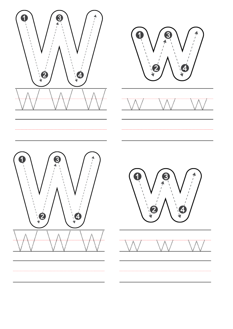 Free Preschool Letter W Worksheets Printable Pdf throughout Free Printable Letter W Worksheets