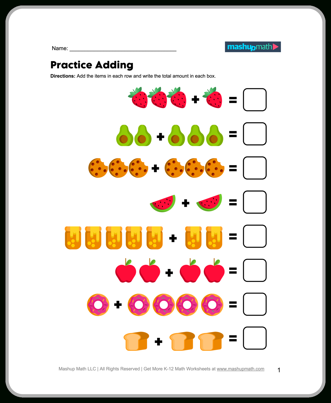 Free Preschool Math Worksheets—Printable — Mashup Math with Free Printable Preschool Math Worksheets