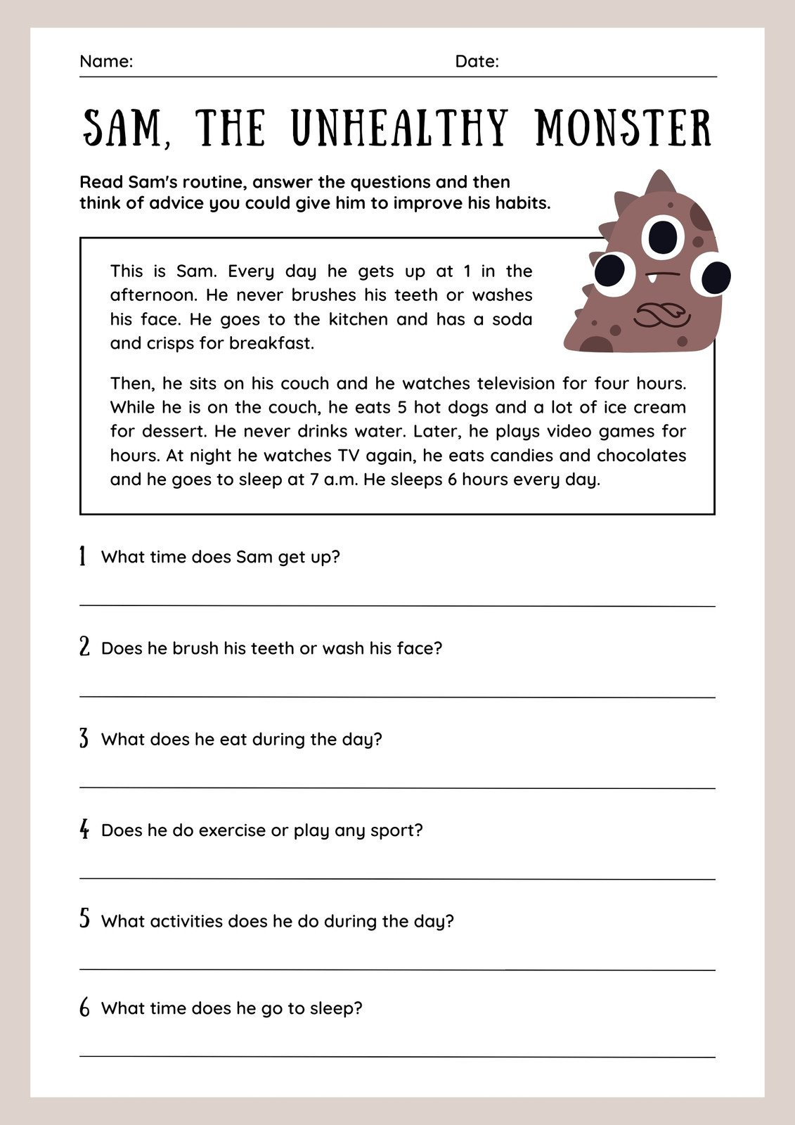 Free Printable 3Rd Grade Reading Worksheet Templates | Canva pertaining to 3Rd Grade Worksheets Free Printable