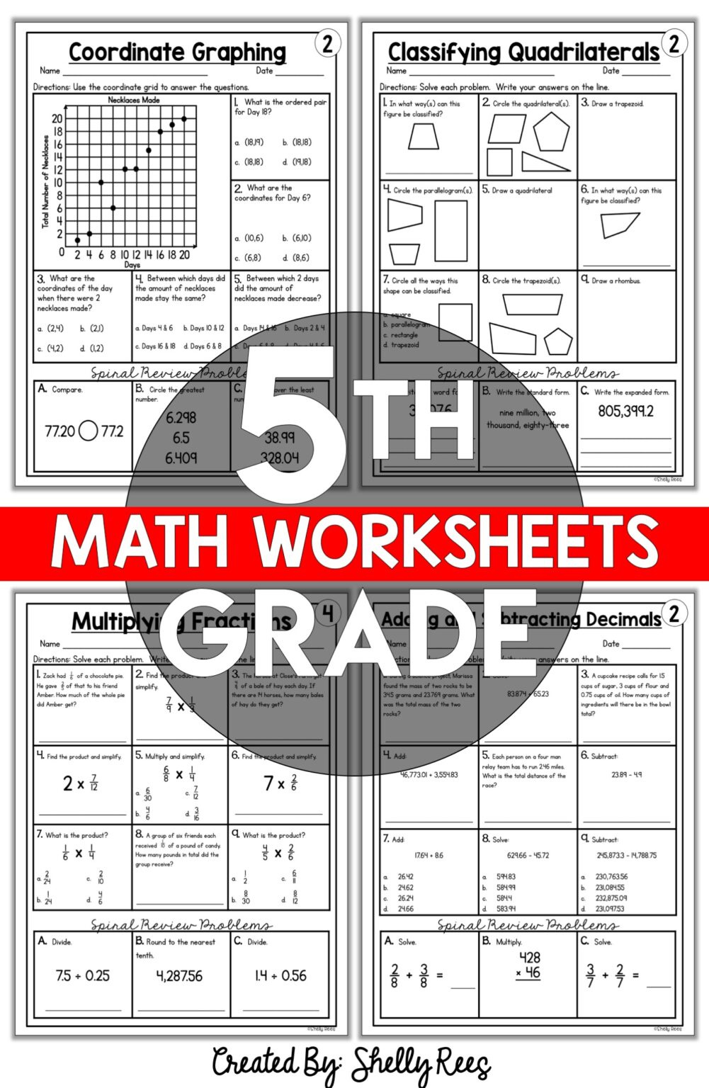 Free Printable 5Th Grade Common Core Math Worksheets - Appletastic intended for Free Printable Common Core Math Worksheets