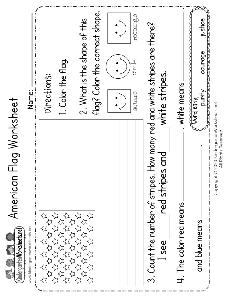 Free Printable American Flag Worksheet regarding Free Printable American Flag Worksheets