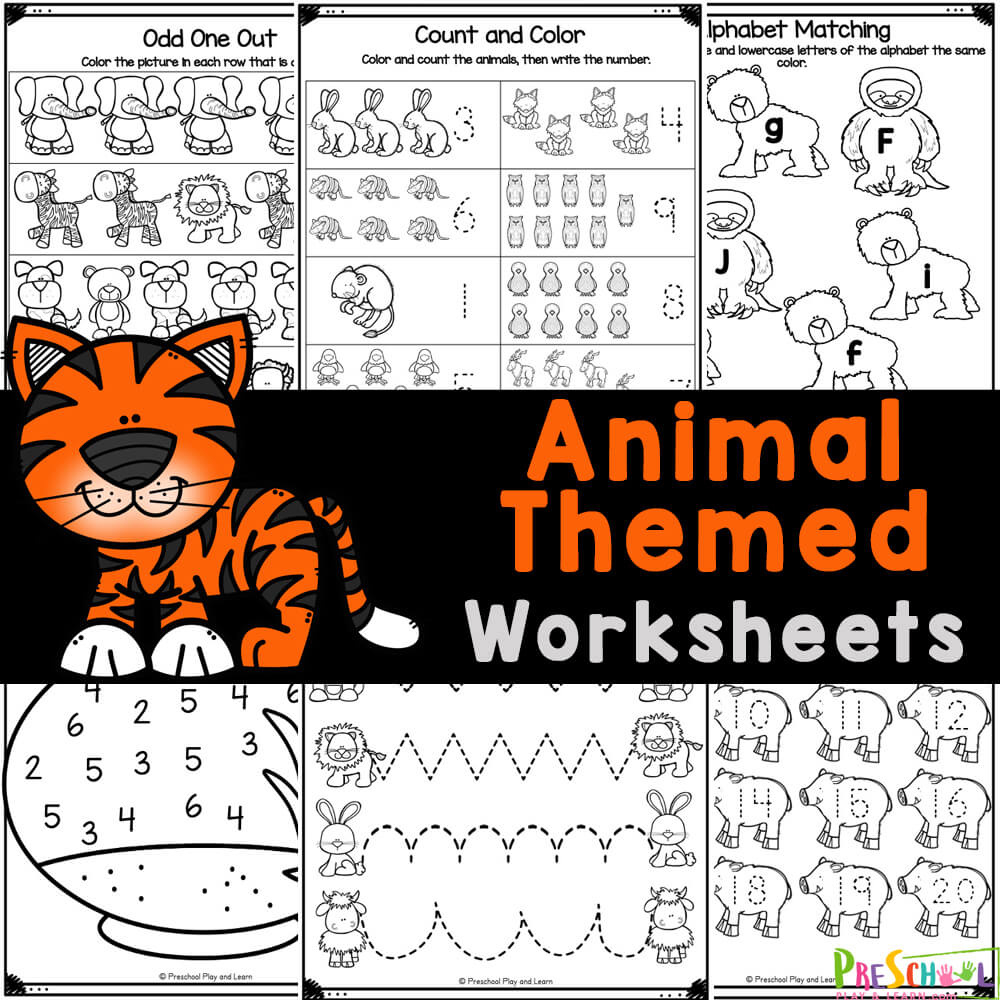 Free Printable Animal Worksheets For Preschoolers throughout Free Printable Worksheets For Preschoolers