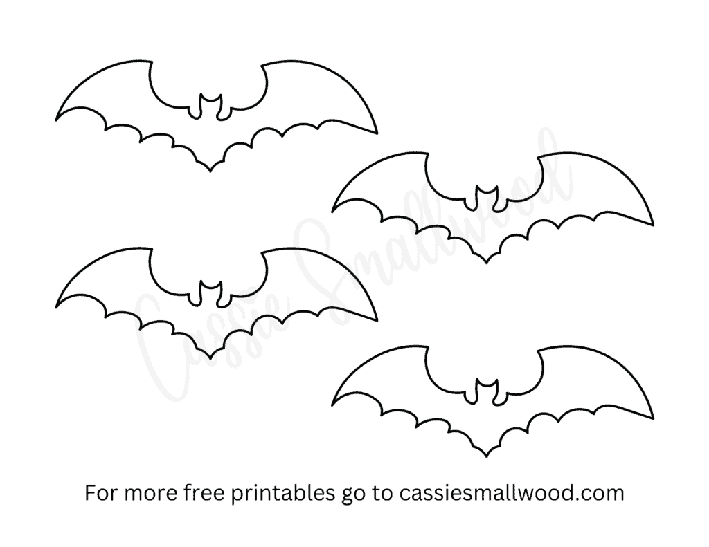 Free Printable Bat Templates (Small, Medium, And Large) - Cassie with Free Printable Bat Worksheets
