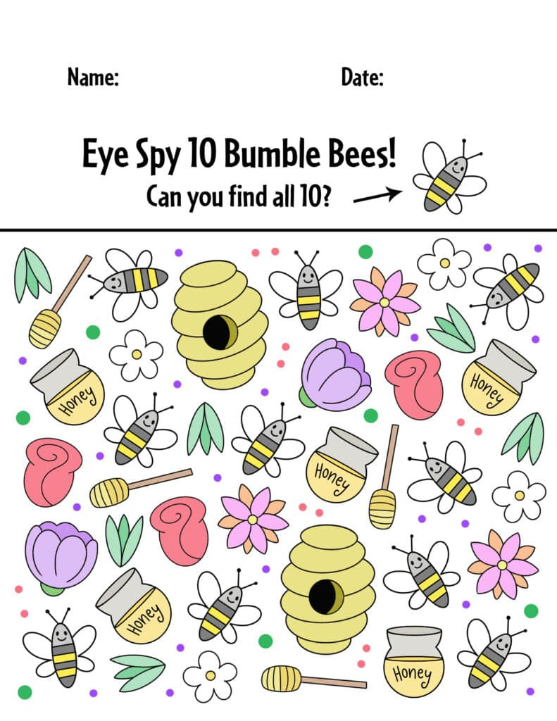 Free Printable Bee Worksheets! ⋆ The Hollydog Blog intended for Free Printable Bee Worksheets