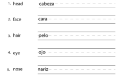 Free Printable Beginning Spanish Worksheet for Free Spanish Printable Worksheets