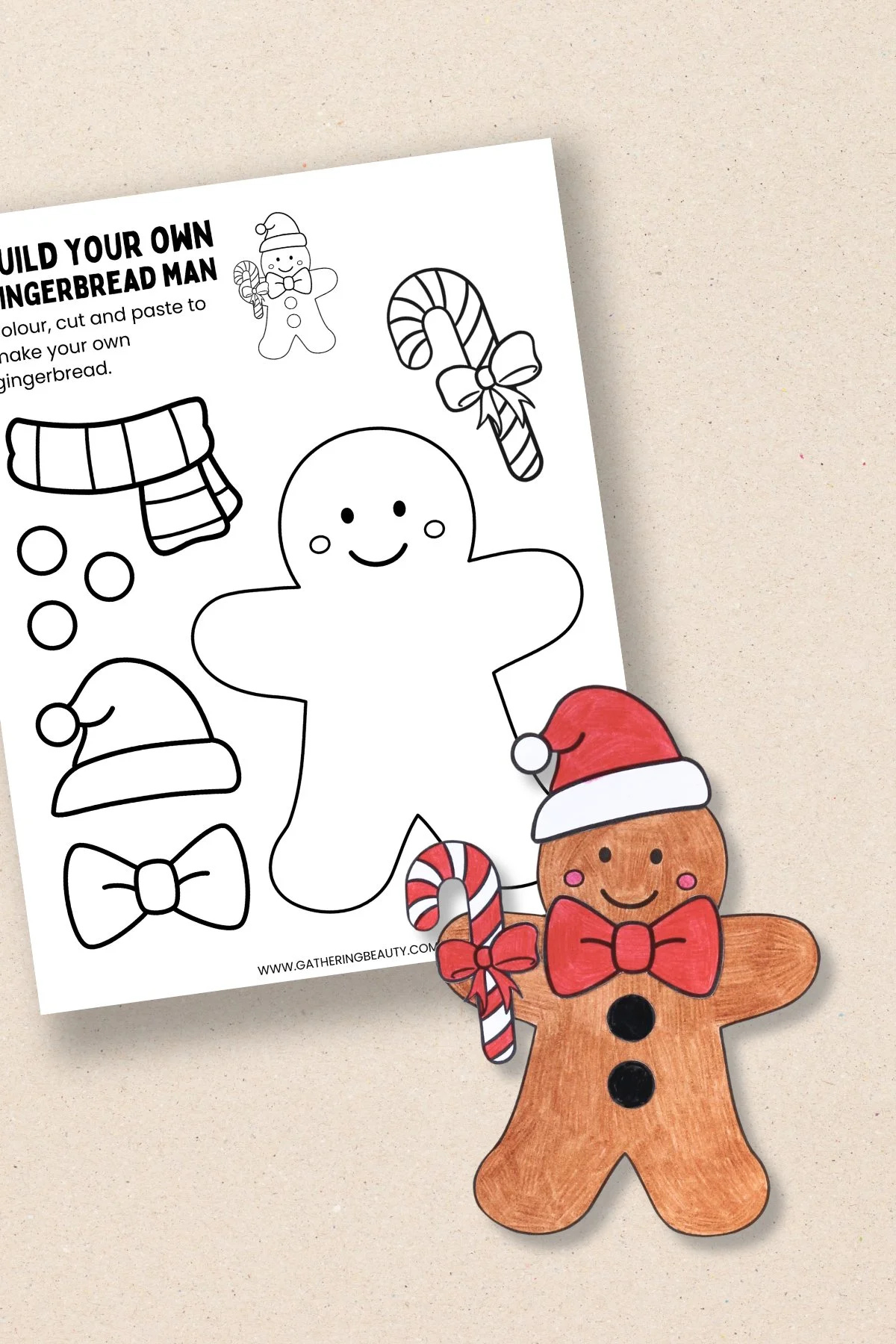 Free Printable Build A Gingerbread Man — Gathering Beauty regarding Free Printable Gingerbread Man Worksheets