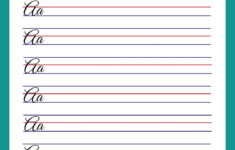 Free Printable Cursive Writing Worksheet Templates | Canva pertaining to Free Cursive Printable Worksheets